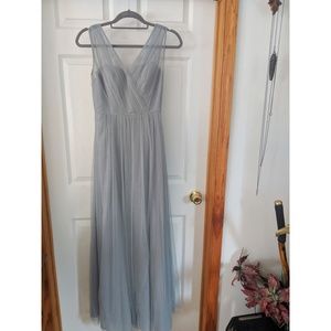 Watters French Blue Tulle Bridesmaids Dress